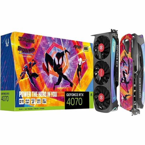Zotac NVIDIA GeForce RTX 4070 Graphic Card - 12 GB GDDR6X - 2.54 GHz Boost Clock - 192 bit Bus Width - PCI Express 4.0 x16 - - HDMI (Fleet Network)