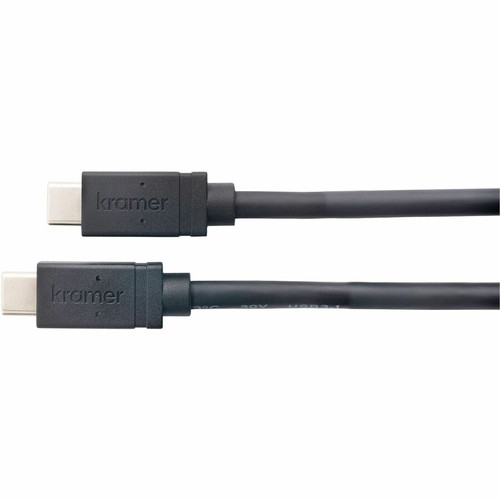 Kramer USB 3.2 GEN-2 Full Featured USB-C (M) to USB-C (M) Cable - 6 ft USB-C Data Transfer Cable for Mobile Device, PC, MAC, Monitor, (Fleet Network)