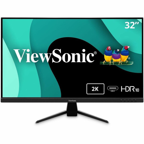 ViewSonic VX3267U-2K 31.5" WQHD LED Monitor - 16:9 - Black - 32" (812.80 mm) Class - SuperClear IPS - LED Backlight - 2560 x 1440 - - (Fleet Network)