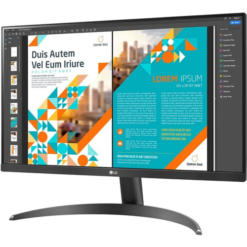 LG 24QP500-B 23.8" QHD LCD Monitor - 16:9 - Black - 24.00" (609.60 mm) Class - In-plane Switching (IPS) Technology - LED Backlight - x (Fleet Network)