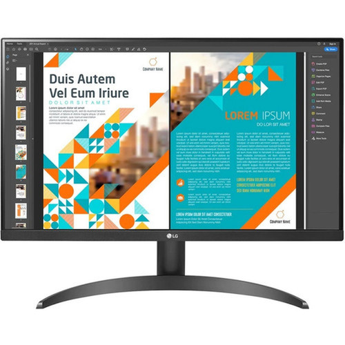 LG 24QP500-B 238 QHD LCD Monitor - 169 - Black - 2400 60960 mm Class - In-plane Switching IPS Technology - LED Backlight - x 24QP500-B