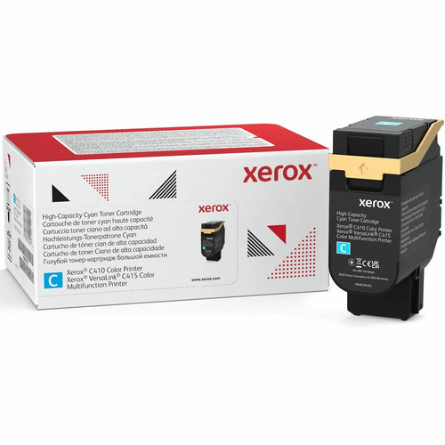 Xerox Original High Yield Laser Toner Cartridge - Box - Return Program - Cyan - 1 Pack - 7000 Pages (Fleet Network)