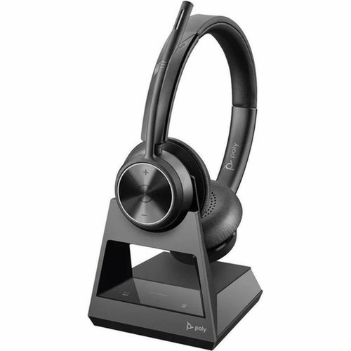 Poly Savi 7300 Office 7320 Headset - Stereo - Wireless - DECT 60 - 590 ft - 20 Hz - 20 kHz - Over-the-head - Binaural - Ear-cup - 7S429AAABA