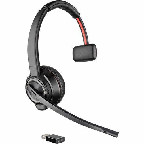 Poly Savi 8210-M Headset - Mono - Wireless - DECT - 5906 ft - Over-the-head - Monaural - Ear-cup - Noise Cancelling Microphone 7S447AAABA