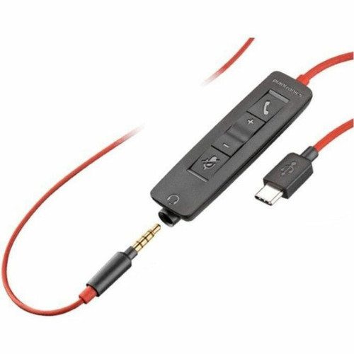 Poly Blackwire C3220 Headset - Stereo - USB Type C - Wired - 32 Ohm - 20 Hz - 20 kHz - Over-the-head Over-the-ear - Binaural - - 52 80S07AA