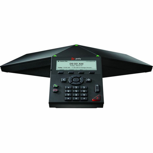 Poly Trio 8300 IP Conference Station - Corded - Wi-Fi Bluetooth - Black - VoIP - 1 x Network RJ-45 - PoE Ports 849A0AAAC3
