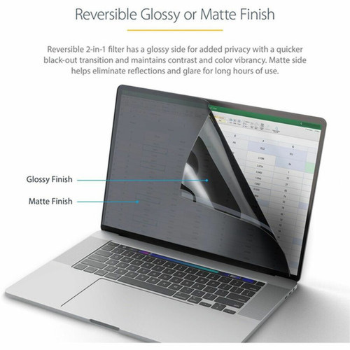 StarTechcom 14-inch MacBook Pro 2123 Laptop Privacy Screen Anti-Glare Privacy Filter w51 Blue Light Reduction MatteGlossy Sides 14M21-PRIVACY-SCREEN