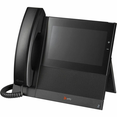 Poly CCX 600 IP Phone - Corded - CordedCordless - Wi-Fi Bluetooth - Desktop - Black - VoIP - 2 x Network RJ-45 - PoE Ports 82Z84AA