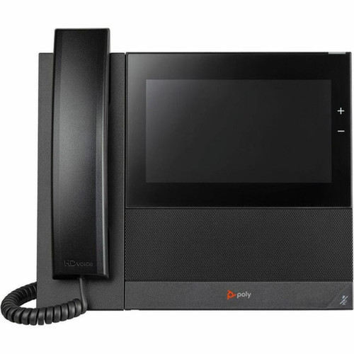 Poly CCX 600 IP Phone - Corded - CordedCordless - Wi-Fi Bluetooth - Desktop - Black - VoIP - 2 x Network RJ-45 - PoE Ports 82Z84AA