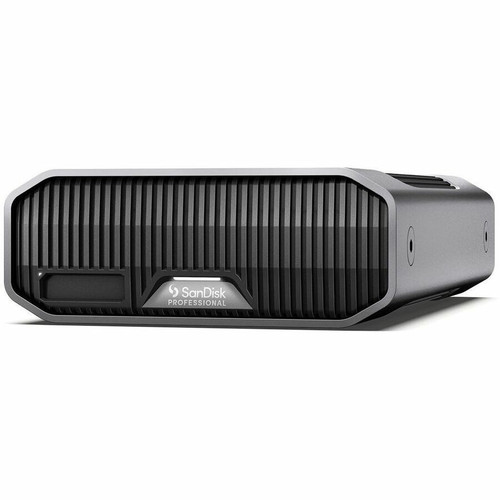 SanDisk Professional G-DRIVE PROJECT SDPHG1H-008T-NBAAD 8 TB Portable Hard Drive - External - Gray - Thunderbolt 3, USB 3.2 (Gen 2) - (Fleet Network)