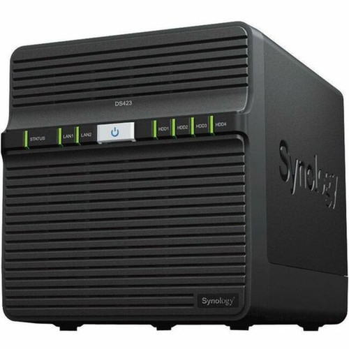 Synology DiskStation DS423 SANNAS Storage System - Realtek RTD1619B Quad-core 4 Core 170 GHz - 4 x HDD Supported - 0 x HDD - 4 x - DS423