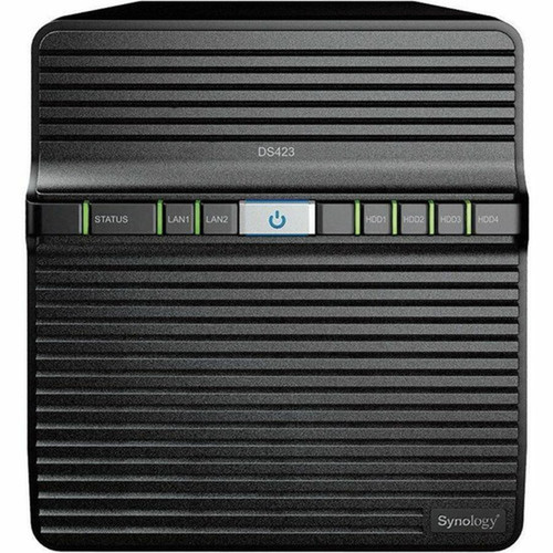 Synology DiskStation DS423 SANNAS Storage System - Realtek RTD1619B Quad-core 4 Core 170 GHz - 4 x HDD Supported - 0 x HDD - 4 x - DS423