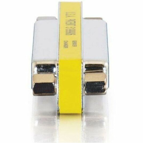 C2G DB-25 Mini Gender Changer - 1 Pack - 1 x 25-pin DB-25 Female - 1 x 25-pin DB-25 Female - Silver Yellow 02774