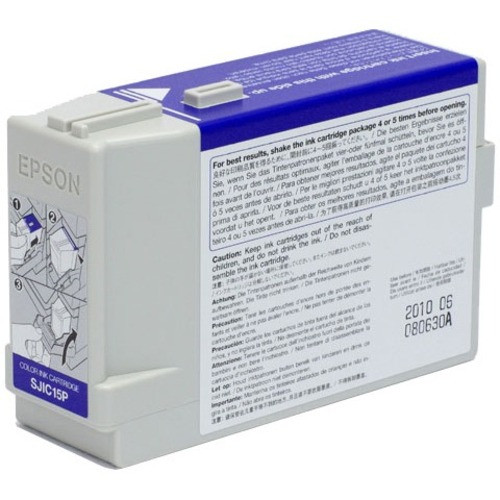 Epson SJIC15P Original Inkjet Ink Cartridge - Cyan, Magenta, Yellow - 1 Pack - Inkjet - 1 Pack (Fleet Network)