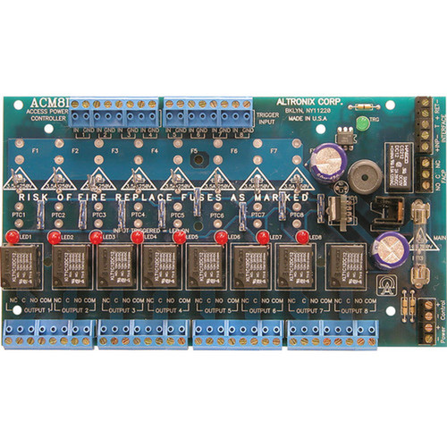 Altronix ACM8CB Access Power Controller Module - 12 V AC 24 V AC 12 V DC 24 V DC ACM8CB