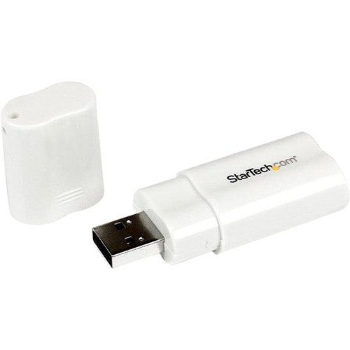 StarTech.com USB 2.0 to Audio Adapter - Sound card - stereo - Hi-Speed USB - 1 x Type A Male USB - 1 x Mini-phone Female Audio In (Fleet Network)