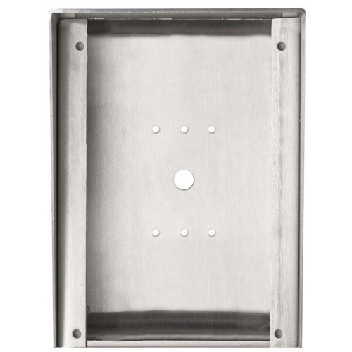 Aiphone SBX-DVF Mounting Box for Door Station - Polished Stainless Steel - Wall Mount, Surface Mount - Polished Stainless Steel - (Fleet Network)