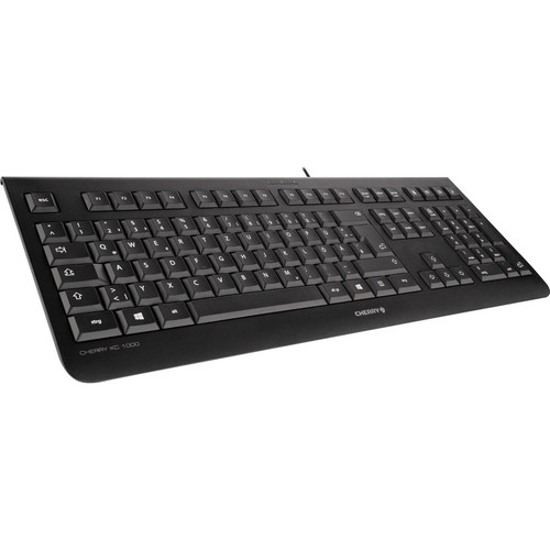 CHERRY KC 1001 - Cable Connectivity - USB Interface - 104 Key Calculator, Email, Browser, Sleep Hot Key(s) - English (US) - QWERTY - - (Fleet Network)