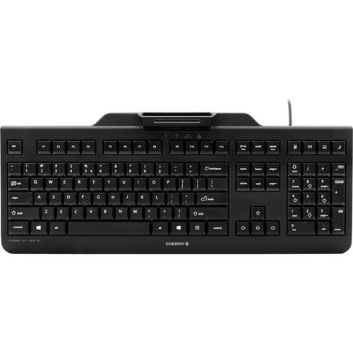 CHERRY KC 1000 SC - Cable Connectivity - USB Interface - 104 Key - English US - QWERTZ Layout - Mechanical Keyswitch - Black JK-A0100EU-2