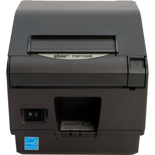 Star Micronics TSP700II Thermal Receipt and Label Printer, Bluetooth iOS, Auto Connect ON - Cutter, External Power Supply Needed, Gray (Fleet Network)