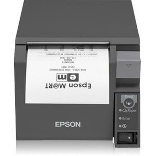 Epson TM-T70II Desktop Direct Thermal Printer - Monochrome - Receipt Print - USB - Serial - With Cutter - Dark Gray - 984 ins Mono - C31CD38A9982