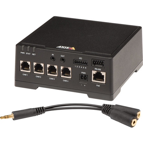 AXIS F44 Dual Audio Input Main Unit - Network Video Recorder - Full HD Recording - TAA Compliant (Fleet Network)