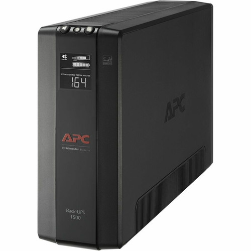 APC by Schneider Electric Back UPS Pro BX1500M, Compact Tower, 1500VA, AVR, LCD, 120V - Tower - 16 Hour Recharge - 3 Minute Stand-by - (Fleet Network)