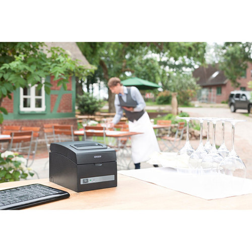 Citizen CT-S310II Desktop Thermal Transfer Printer - Two-color - Receipt Print - Ethernet - USB - 283 Print Width - 160 mms Mono - CT-S310IIETUBK