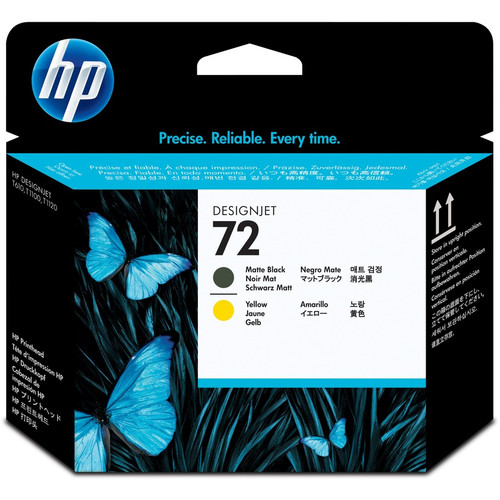 HP 72 (C9384A) Original Printhead - Single Pack - Inkjet - Matte Black, Yellow - 1 Each (Fleet Network)