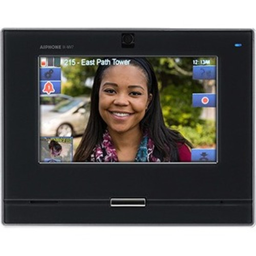 Aiphone IX-MV7-B Video Master Station - 7" Touchscreen TFT LCD - CMOS - 5 lux - Door Entry (Fleet Network)