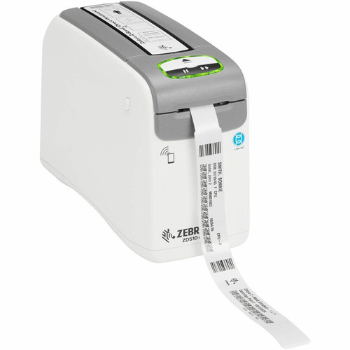 Zebra ZD510-HC Direct Thermal Printer - Monochrome - Portable - Wristband Print - Ethernet - USB - USB Host - Bluetooth - Near Field - (Fleet Network)