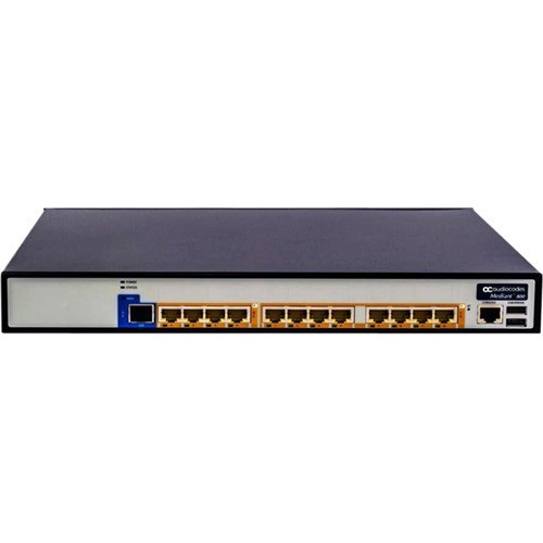 AudioCodes Mediant 800C VoIP Gateway - 12 x RJ-45 - Gigabit Ethernet, Fast Ethernet - E-carrier, T-carrier - 1U High - Rack-mountable, (Fleet Network)