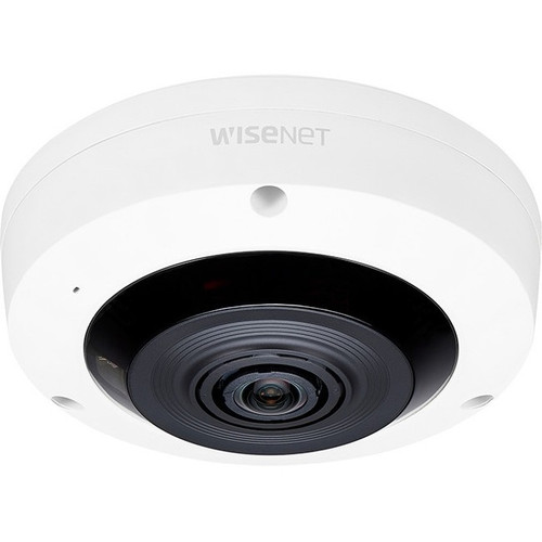 Wisenet XNF-8010RW 6 Megapixel Indoor Network Camera - Color - Fisheye - 49.21 ft (15 m) Infrared Night Vision - MJPEG, H.264, H.265 - (Fleet Network)