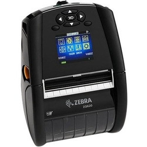 Zebra ZQ620 Mobile Direct Thermal Printer - Monochrome - Portable - Receipt Print - USB - Bluetooth - Battery Included - 32 81280 - ZQ62-AUWB000-00