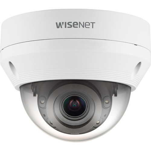 Wisenet QNV-8080R 5 Megapixel HD Network Camera - Dome - 98.43 ft (30 m) Infrared Night Vision - MJPEG, H.264, H.265 - 2592 x 1944 - - (Fleet Network)