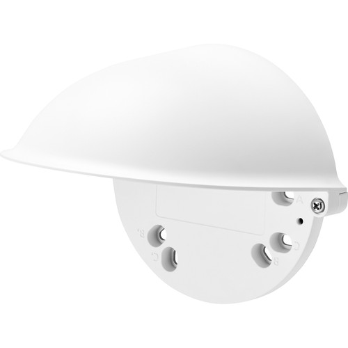 Hanwha Techwin Weather Cap (White) - Wall Mountable - Outdoor - Weather Proof - Aluminum - White (Fleet Network)