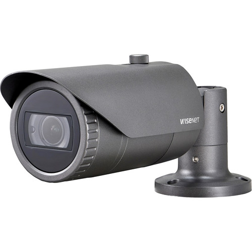 Wisenet QNO-8080R 5 Megapixel Outdoor Network Camera - Bullet - 98.43 ft (30 m) Infrared Night Vision - H.265, H.264, MJPEG - 2592 x - (Fleet Network)