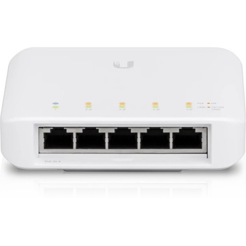 Ubiquiti 5-Port Layer 2 Gigabit Switch With PoE Support - 5 Ports - 2 Layer Supported - Twisted Pair - Desktop Wall Mountable Pole - USW-FLEX