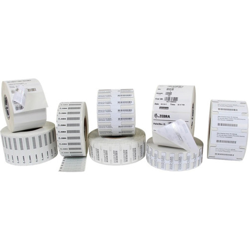 Zebra Z-Perform 1500T RFID Label - 4" Width x 6" Length - Permanent Adhesive - Rectangle - Thermal Transfer - Paper - 200 / Roll - 2 (Fleet Network)
