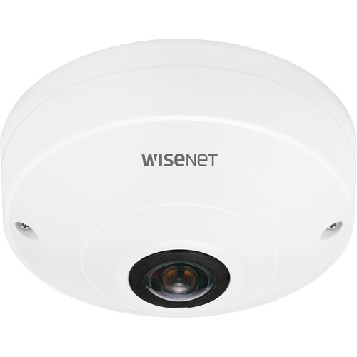 Wisenet QNF-8010 6 Megapixel Indoor Network Camera - Color - Fisheye - H.265, H.264, MJPEG, H.264M, H.264B, H.264H - 2048 x 2048 - 1.1 (Fleet Network)