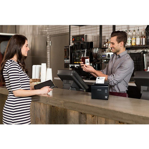 Epson TM-L90II LFC Desktop Direct Thermal Printer - Monochrome - LabelReceipt Print - USB - Serial - 315 Print Width - 669 ins - C31C412A7211