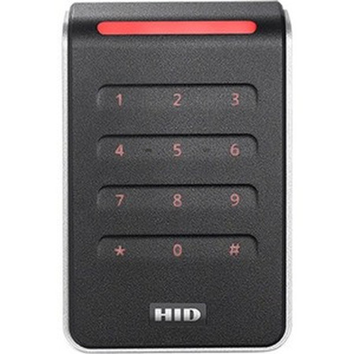 HID Signo 40k Card ReaderKeypad Access Device - Black Silver Door - Key Code Proximity - 394 100 mm Operating Range - Bluetooth 40KNKS-00-000000