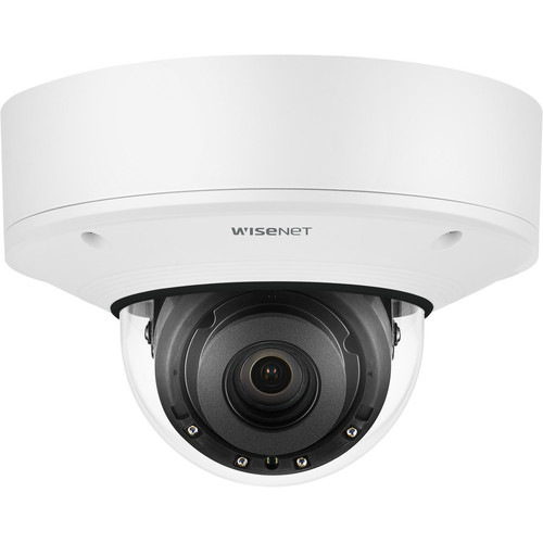 Hanwha Techwin PNV-A9081R 8 Megapixel Outdoor 4K Network Camera - Color - Dome - 98.43 ft (30 m) Infrared Night Vision - H.264, MJPEG, (Fleet Network)