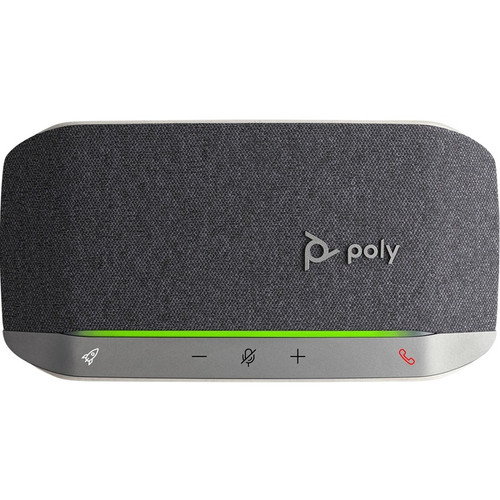 Poly Sync 20 Speakerphone - USB - Microphone - USB, Battery - Desktop - Black, Silver (Fleet Network)