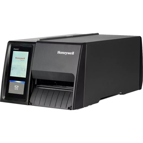 Honeywell PM45C Industrial Thermal Transfer Printer - Monochrome - Label Print - Ethernet - USB - USB Host - Serial - Display Screen - (Fleet Network)