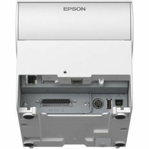 Epson OmniLink TM-T88VII Desktop Direct Thermal Printer - Monochrome - Receipt Print - Ethernet - USB - USB Host - With Cutter - White C31CJ57051