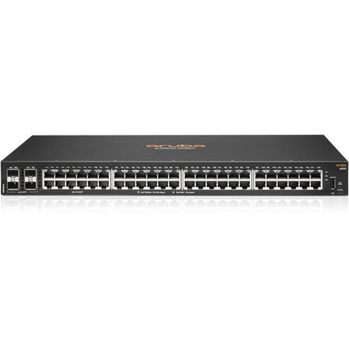 Aruba 6000 48G 4SFP Switch - 48 Ports - Manageable - Gigabit Ethernet - 101001000Base-T 1000Base-X - 3 Layer Supported - Modular - R8N86AABA