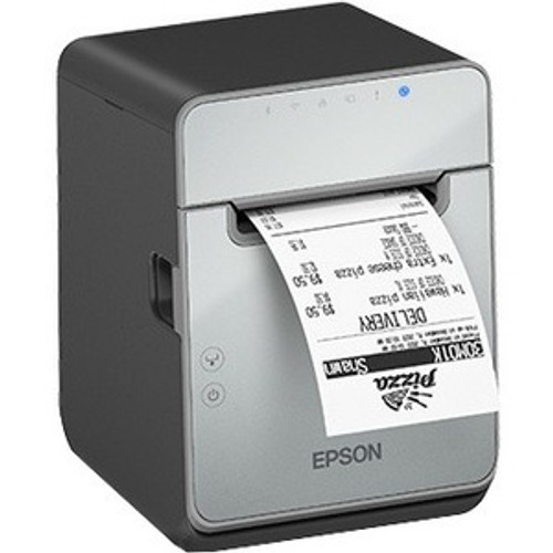 Epson OmniLink TM-L100 Desktop Direct Thermal Printer - Monochrome - Label Print - Ethernet - USB - USB Host - With Cutter - Black - - (Fleet Network)