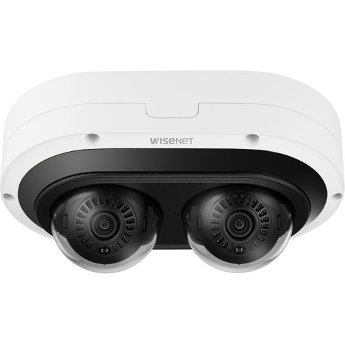 Wisenet PNM-C12083RVD 6 Megapixel Outdoor Network Camera - Color - Dome - TAA Compliant - 82.02 ft (25 m) Infrared Night Vision - - x (Fleet Network)