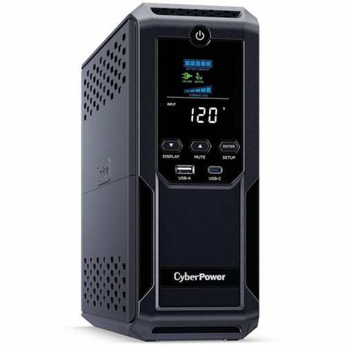 CyberPower Intelligent LCD UPS CP1350AVRLCD3 1350VA Mini-tower UPS - Mini-tower - AVR - 8 Hour Recharge - 4 Minute Stand-by - 120 V AC CP1350AVRLCD3
